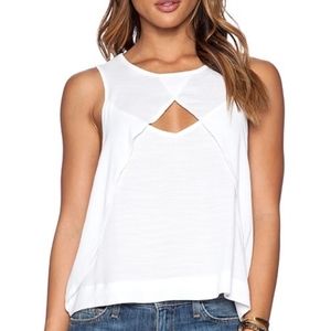 Free People Look Through Tank Top White